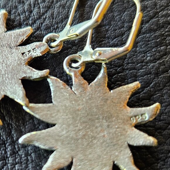 Sterling Silver Sunshine Earrings - Picture 5 of 5
